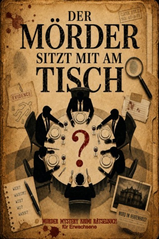 Buchcover: Der Mörder sitzt mit am Tisch